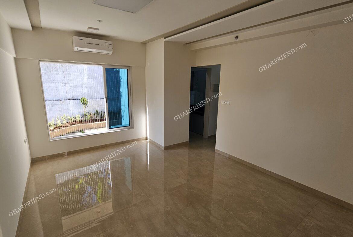 3D floor plans of modern 1 BHK and 2 BHK apartments in a high-rise residential project at Mira Road, Mumbai, featuring spacious interiors, premium furnishings, and well-planned layouts