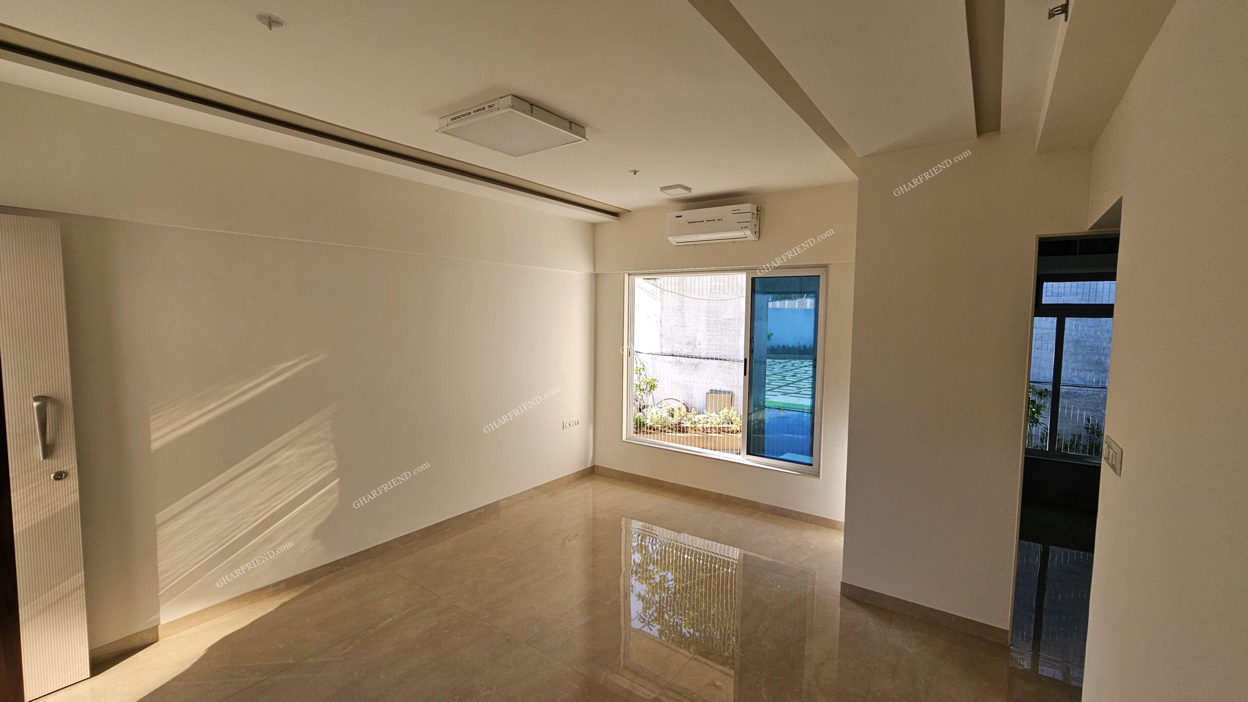 1 & 2 BHK Apartment Layouts – Thoughtfully Designed Spaces for Modern Living” 3D floor plans of modern 1 BHK and 2 BHK apartments in a high-rise residential project at Mira Road, Mumbai, featuring spacious interiors, premium furnishings, and well-planned layouts