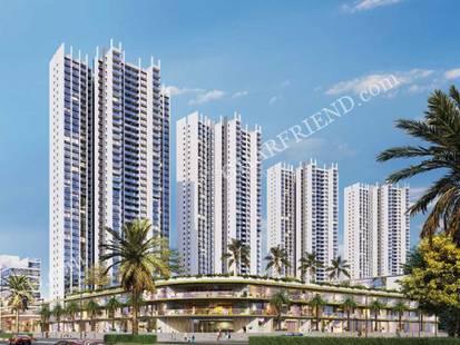 "Sunteck Sky Park – Premium 2 & 3 BHK apartments in Mira Road with sea view and high-street retail." "Luxury residential towers at Sunteck Sky Park Mira Road featuring 40 floors and world-class amenities." "Sunteck Sky Park – A 7.5-acre premium township with European-style retail and open spaces." "Skyline view of Sunteck Sky Park Mira Road, offering high-rise living with seamless connectivity."
