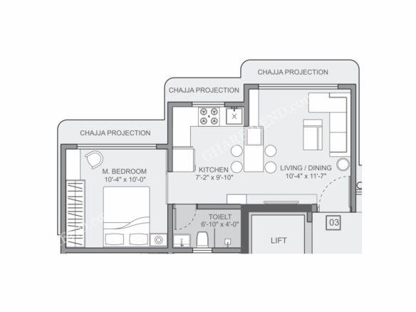Floor Plan 17 Rajendra Nagar Swagat CHSL Mumbai 5331413 1200 1600 1