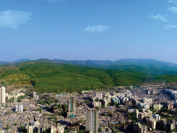 Breathtaking cityscape view from Northern Hills, Dahisar East – offering panoramic skyline vistas from Mumbai’s tallest residential tower.