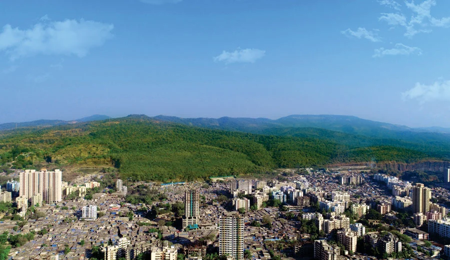 Breathtaking cityscape view from Northern Hills, Dahisar East – offering panoramic skyline vistas from Mumbai’s tallest residential tower.