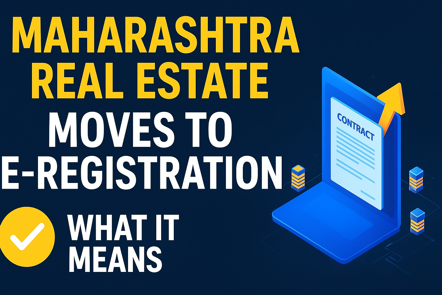 Digital thumbnail highlighting a ₹1,000 crore real estate scam under scanner with bold red and black design.